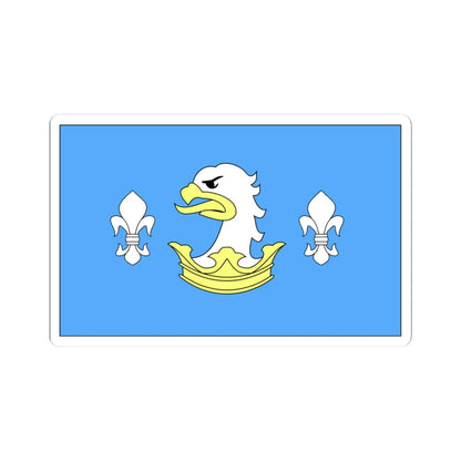 POL gmina Swiekatowo flag (Poland) STICKER Vinyl Kiss-Cut Decal 3 Inch White - The Sticker Space