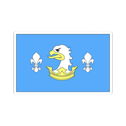 POL gmina Swiekatowo flag (Poland) STICKER Vinyl Kiss-Cut Decal 4 Inch White - The Sticker Space