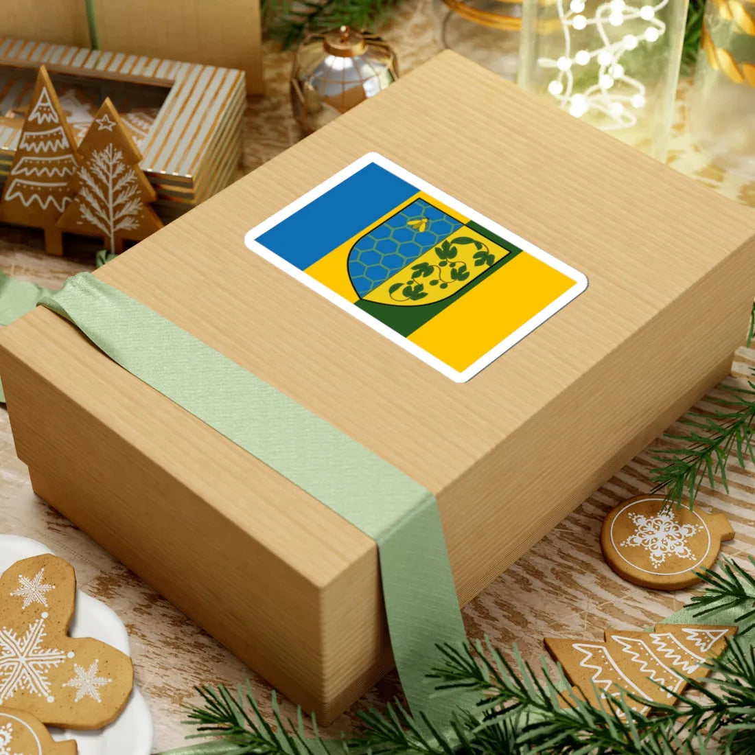 POL gmina Swierczow flag (Poland) STICKER Vinyl Kiss-Cut Decal - The Sticker Space