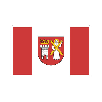 POL gmina Szaflary flag (Poland) STICKER Vinyl Kiss-Cut Decal 6 Inch White - The Sticker Space
