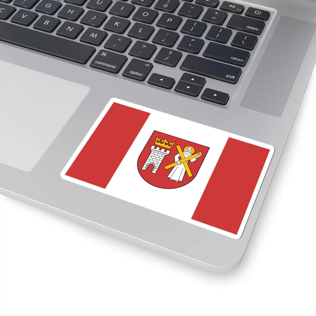 POL gmina Szaflary flag (Poland) STICKER Vinyl Kiss-Cut Decal - The Sticker Space