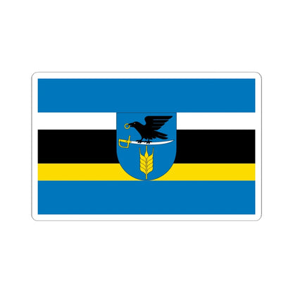 POL gmina Szepietowo flag (Poland) STICKER Vinyl Kiss-Cut Decal 6 Inch White - The Sticker Space