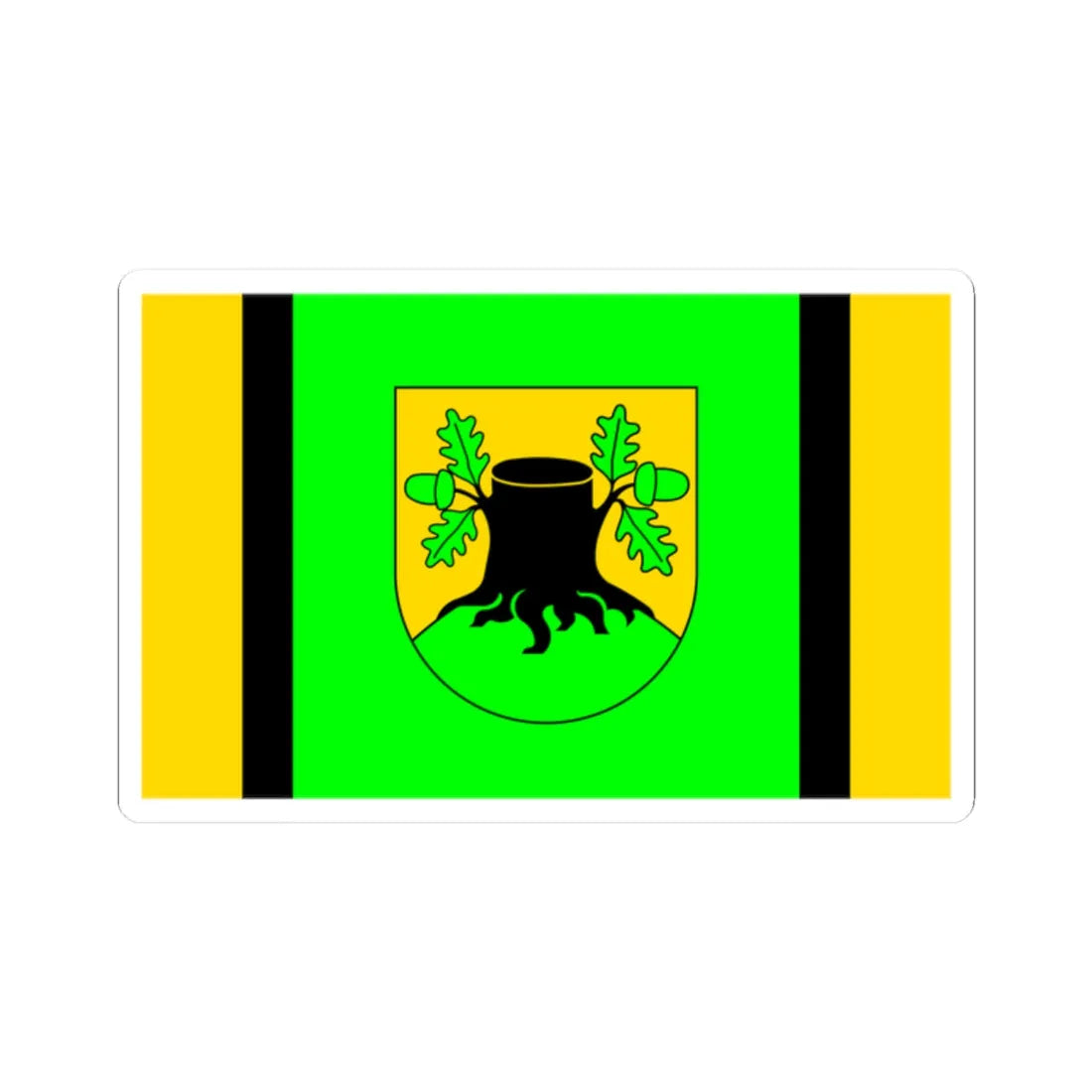 POL gmina Szypliszki flag (Poland) STICKER Vinyl Kiss-Cut Decal 2 Inch White - The Sticker Space