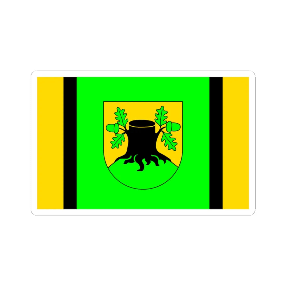 POL gmina Szypliszki flag (Poland) STICKER Vinyl Kiss-Cut Decal 3 Inch White - The Sticker Space