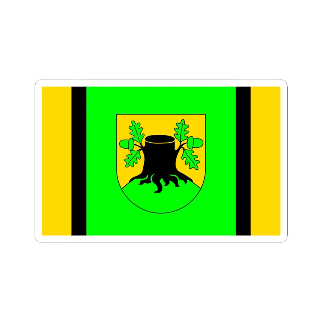 POL gmina Szypliszki flag (Poland) STICKER Vinyl Kiss-Cut Decal 4 Inch White - The Sticker Space