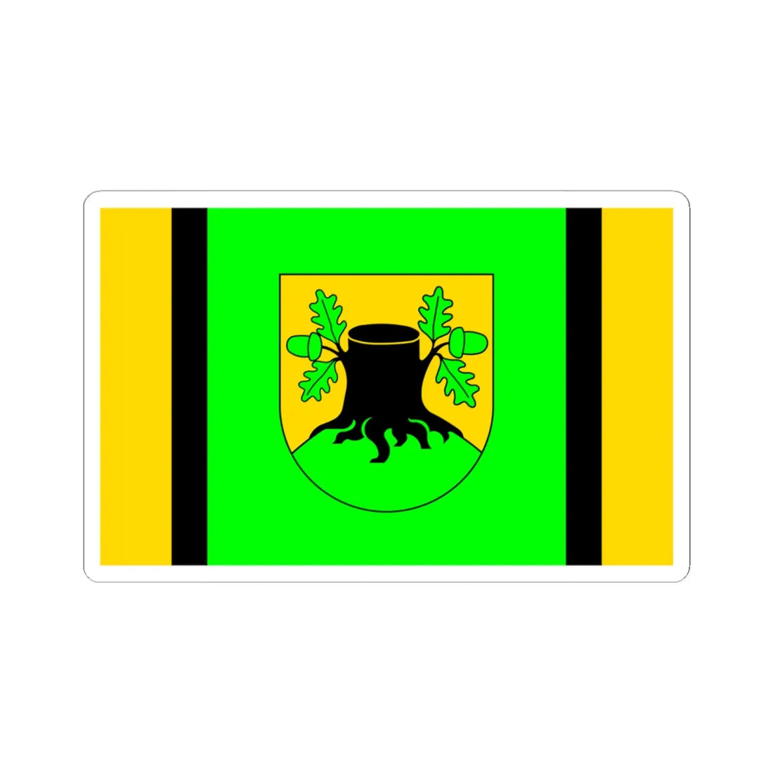 POL gmina Szypliszki flag (Poland) STICKER Vinyl Kiss-Cut Decal 6 Inch White - The Sticker Space