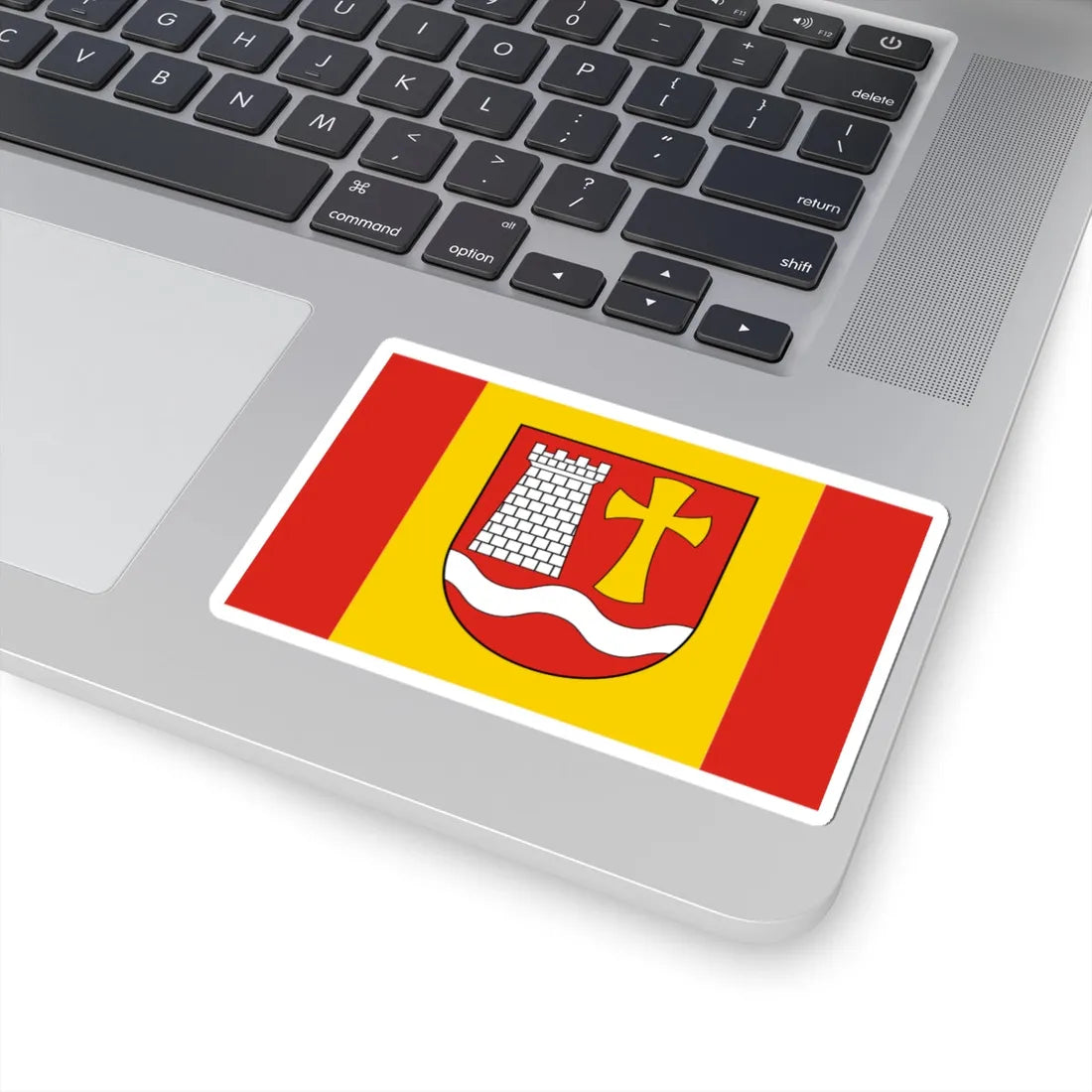 POL gmina Tomice flag (Poland) STICKER Vinyl Kiss-Cut Decal - The Sticker Space