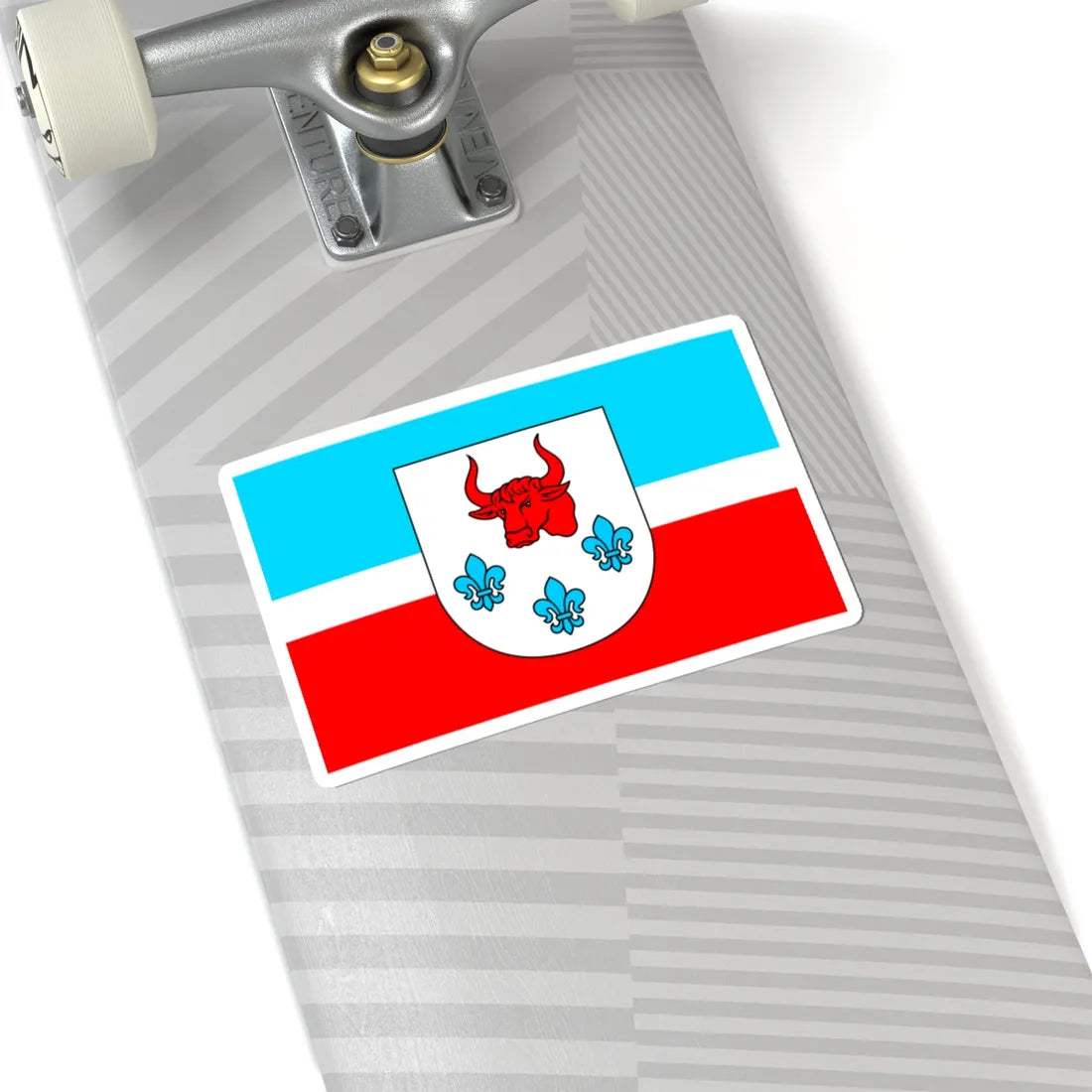 POL gmina Turek flag (Poland) STICKER Vinyl Kiss-Cut Decal - The Sticker Space