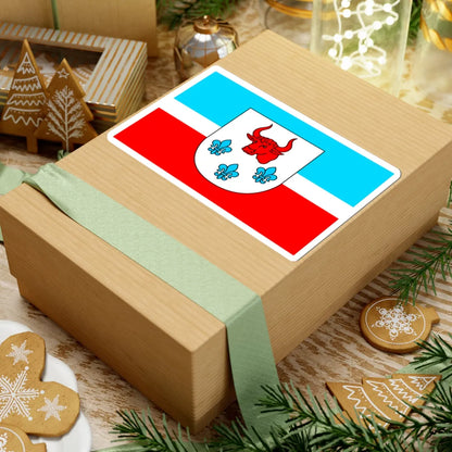 POL gmina Turek flag (Poland) STICKER Vinyl Kiss-Cut Decal - The Sticker Space