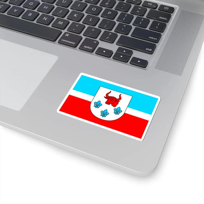 POL gmina Turek flag (Poland) STICKER Vinyl Kiss-Cut Decal - The Sticker Space