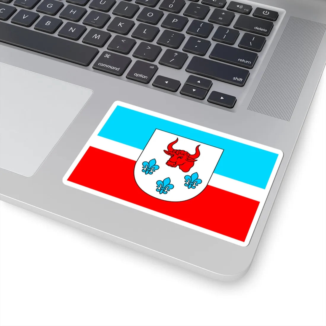 POL gmina Turek flag (Poland) STICKER Vinyl Kiss-Cut Decal - The Sticker Space