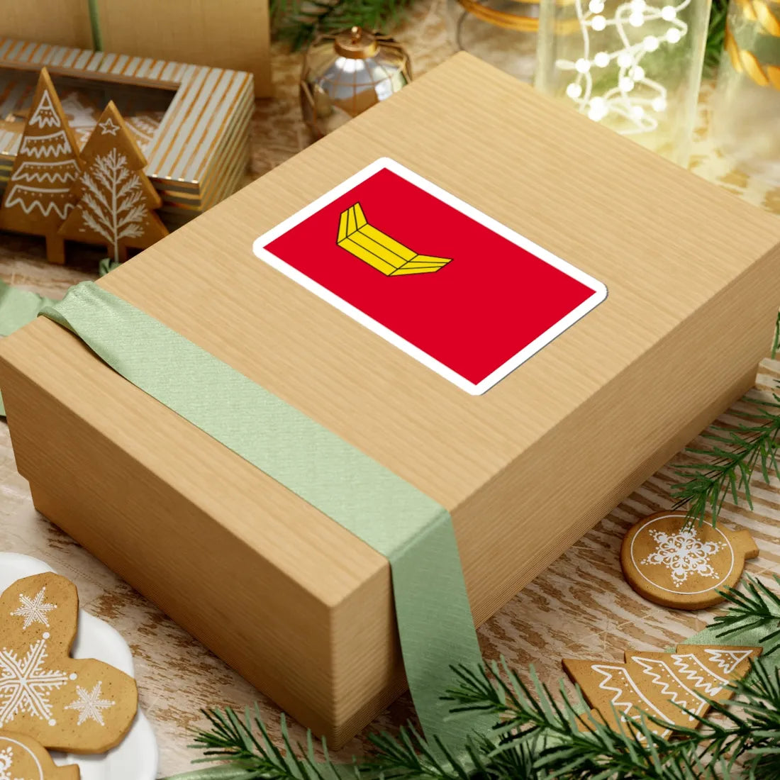 POL gmina Turobin flag (Poland) STICKER Vinyl Kiss-Cut Decal - The Sticker Space