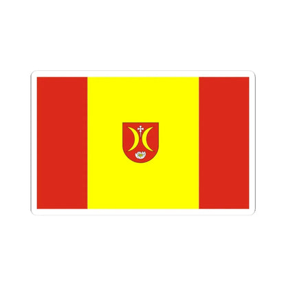 POL gmina Turosn Koscielna flag (Poland) STICKER Vinyl Kiss-Cut Decal 3 Inch White - The Sticker Space