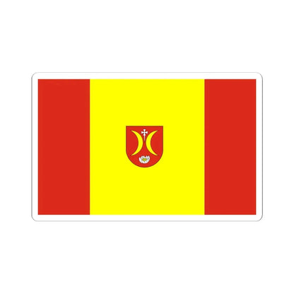 POL gmina Turosn Koscielna flag (Poland) STICKER Vinyl Kiss-Cut Decal 6 Inch White - The Sticker Space