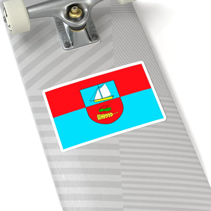 POL gmina Ustka flag (Poland) STICKER Vinyl Kiss-Cut Decal - The Sticker Space