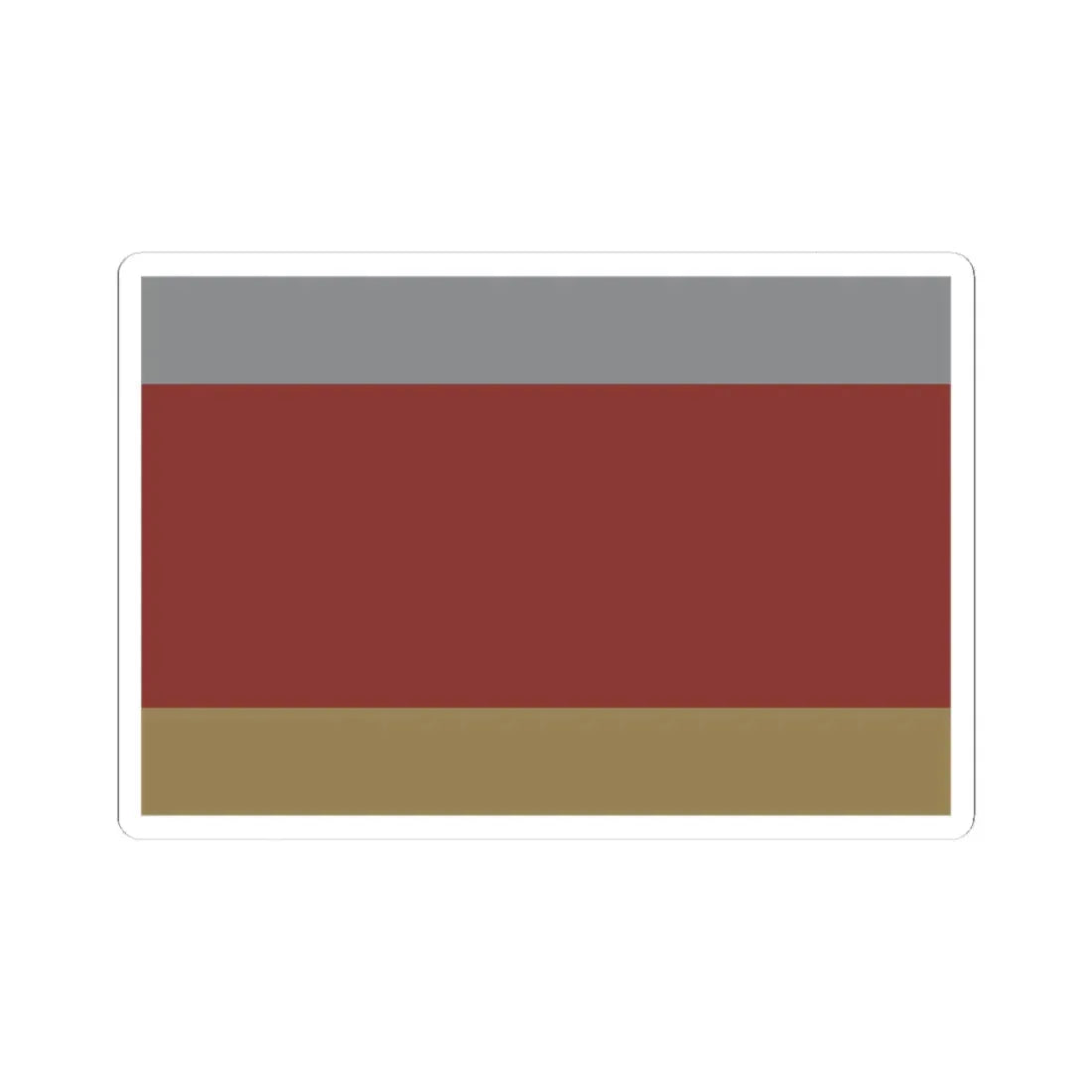 POL gmina Warta Bolesławiecka flag (Poland) STICKER Vinyl Kiss-Cut Decal 3 Inch White - The Sticker Space