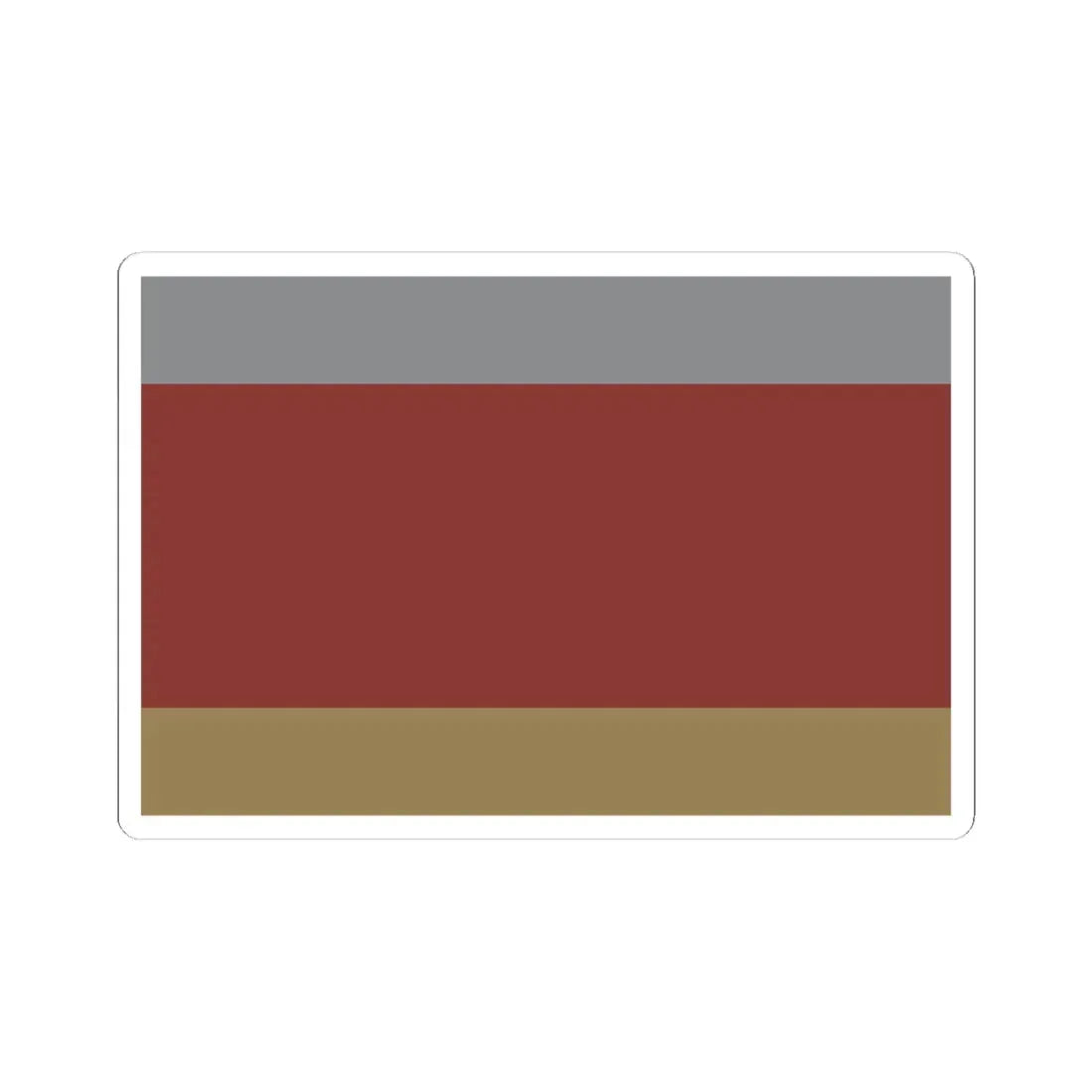 POL gmina Warta Bolesławiecka flag (Poland) STICKER Vinyl Kiss-Cut Decal 4 Inch White - The Sticker Space