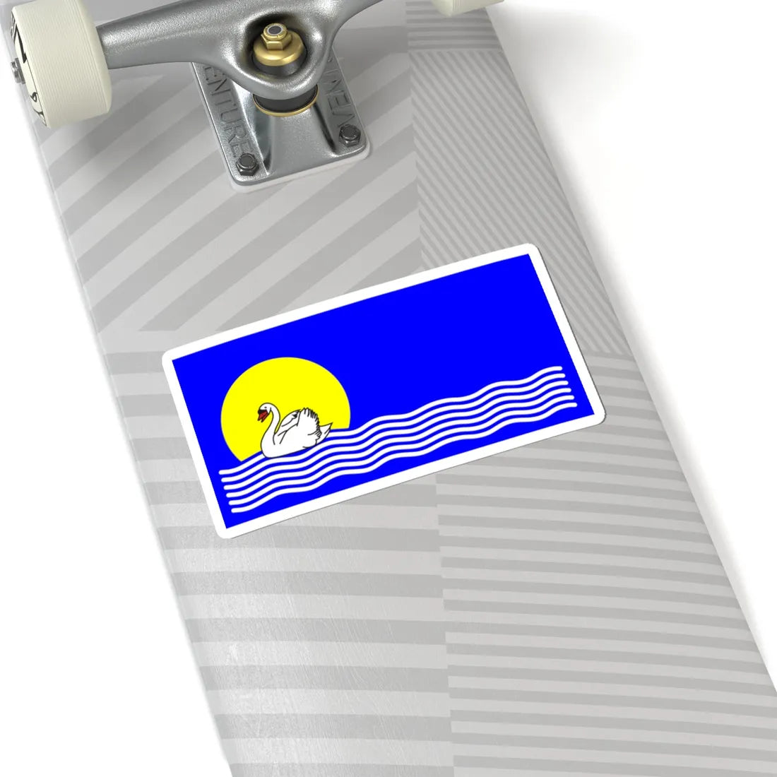 POL gmina Widuchowa flag (Poland) STICKER Vinyl Kiss-Cut Decal - The Sticker Space