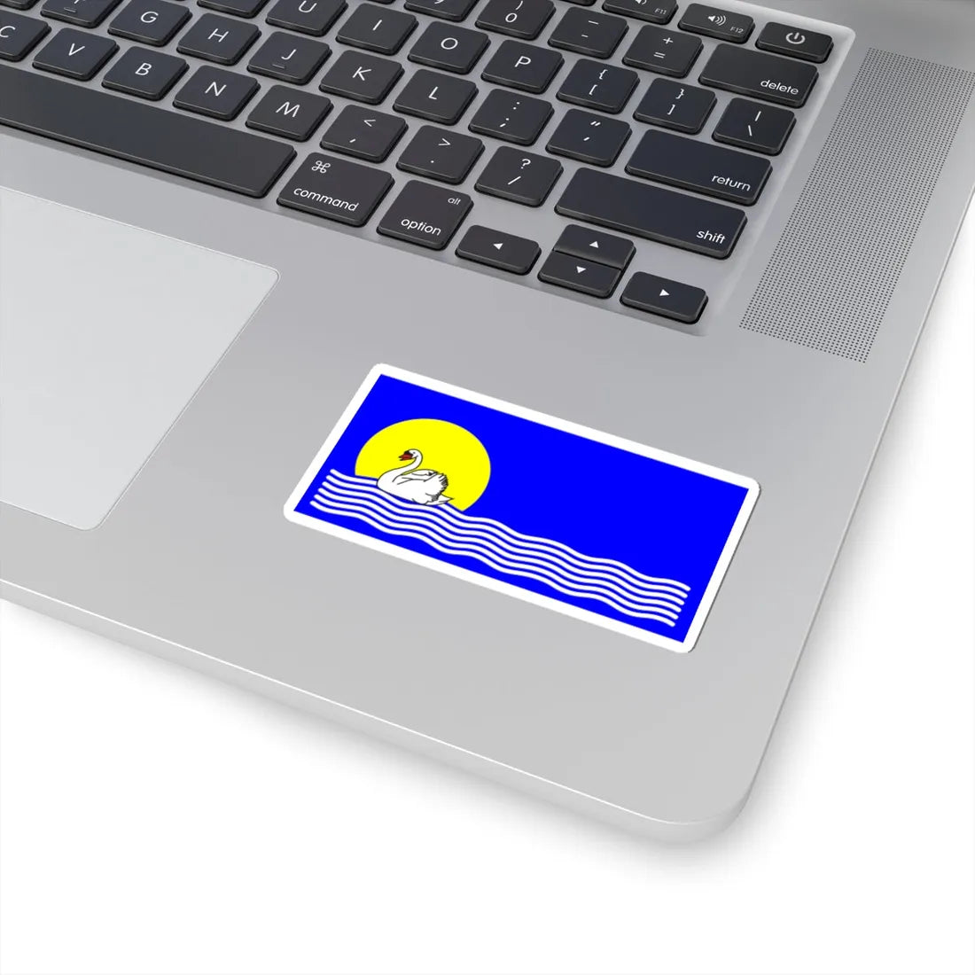 POL gmina Widuchowa flag (Poland) STICKER Vinyl Kiss-Cut Decal - The Sticker Space