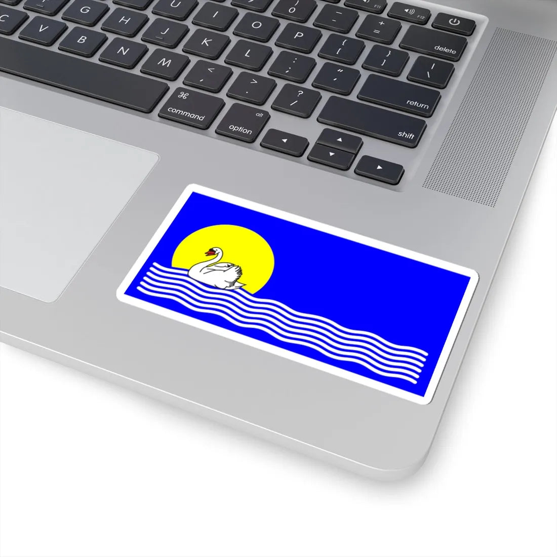 POL gmina Widuchowa flag (Poland) STICKER Vinyl Kiss-Cut Decal - The Sticker Space