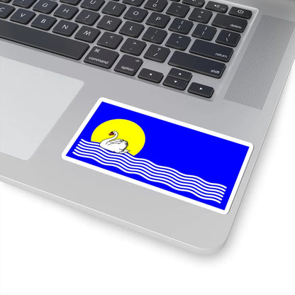 POL gmina Widuchowa flag (Poland) STICKER Vinyl Kiss-Cut Decal - The Sticker Space