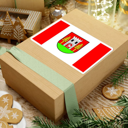 POL gmina Wielbark flag (Poland) STICKER Vinyl Kiss-Cut Decal - The Sticker Space