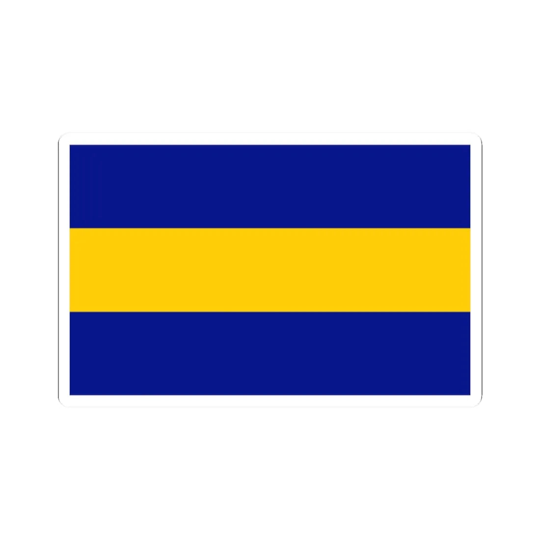 POL gmina Wieliszew flag (Poland) STICKER Vinyl Kiss-Cut Decal 2 Inch White - The Sticker Space