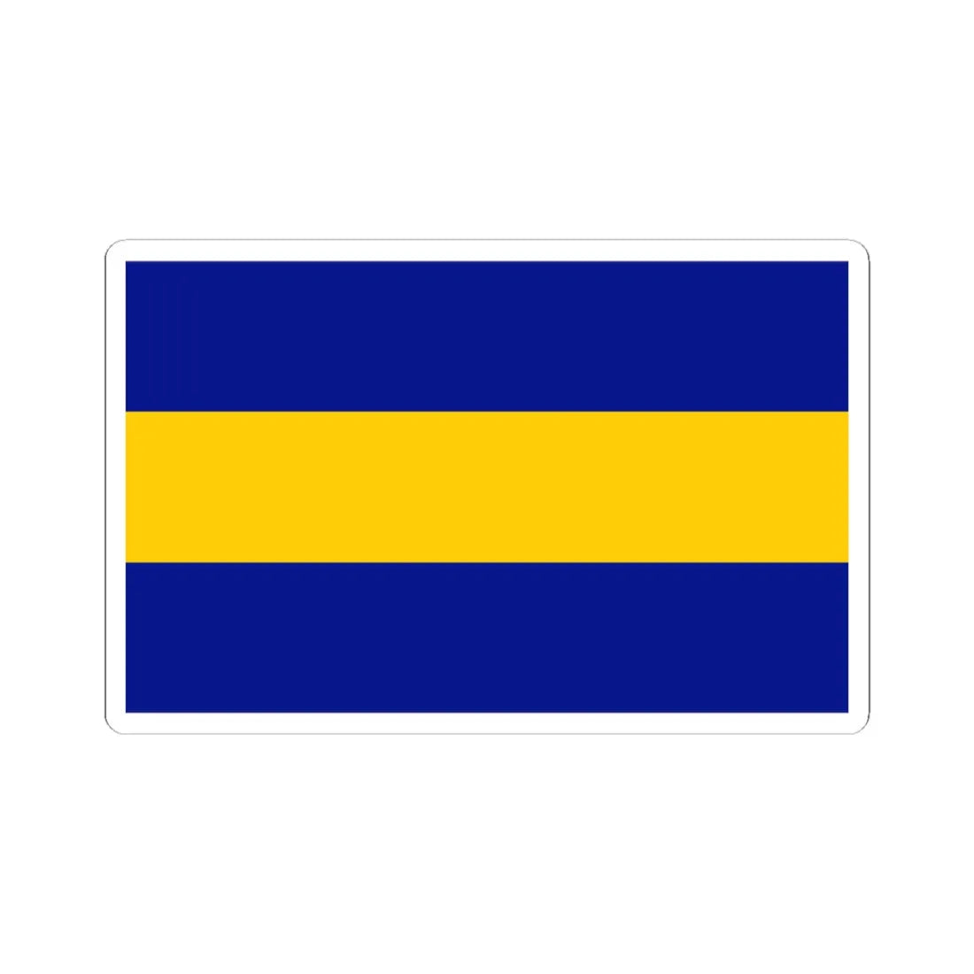 POL gmina Wieliszew flag (Poland) STICKER Vinyl Kiss-Cut Decal 3 Inch White - The Sticker Space