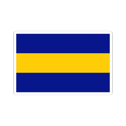 POL gmina Wieliszew flag (Poland) STICKER Vinyl Kiss-Cut Decal 3 Inch White - The Sticker Space