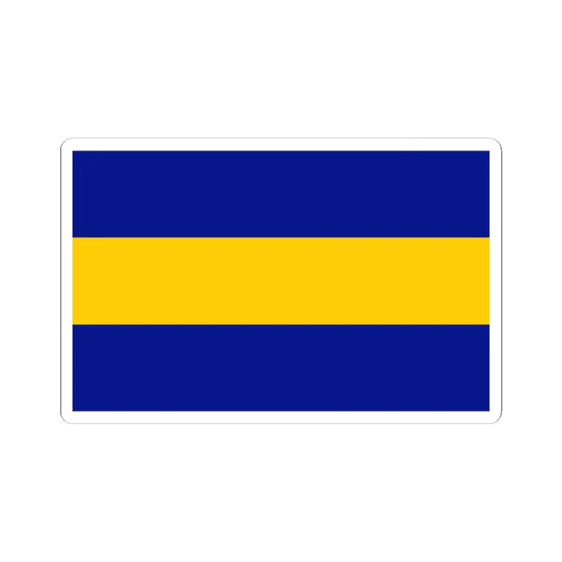 POL gmina Wieliszew flag (Poland) STICKER Vinyl Kiss-Cut Decal 4 Inch White - The Sticker Space