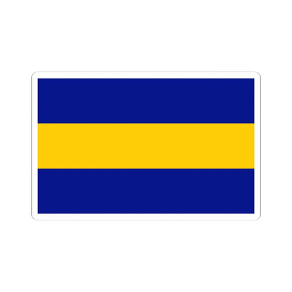 POL gmina Wieliszew flag (Poland) STICKER Vinyl Kiss-Cut Decal 4 Inch White - The Sticker Space