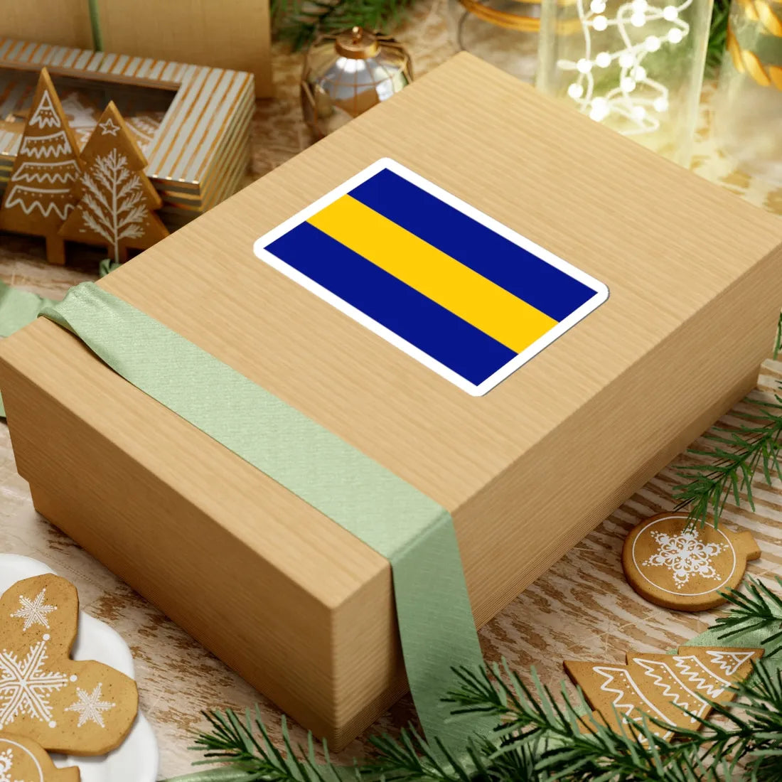 POL gmina Wieliszew flag (Poland) STICKER Vinyl Kiss-Cut Decal - The Sticker Space