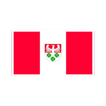 POL gmina Wierzchosławice flag (Poland) STICKER Vinyl Kiss-Cut Decal 2 Inch White - The Sticker Space