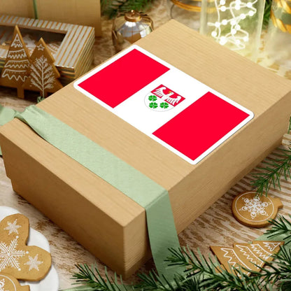 POL gmina Wierzchosławice flag (Poland) STICKER Vinyl Kiss-Cut Decal - The Sticker Space