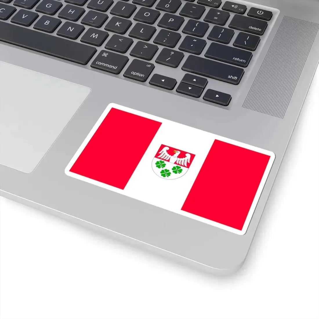 POL gmina Wierzchosławice flag (Poland) STICKER Vinyl Kiss-Cut Decal - The Sticker Space