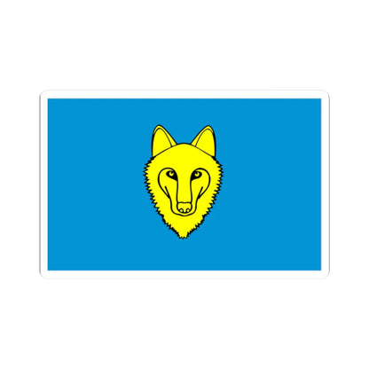 POL gmina Wilczyn flag (Poland) STICKER Vinyl Kiss-Cut Decal 2 Inch White - The Sticker Space