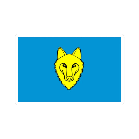 POL gmina Wilczyn flag (Poland) STICKER Vinyl Kiss-Cut Decal 2 Inch White - The Sticker Space