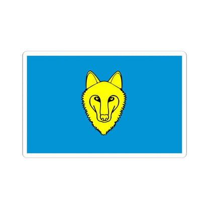 POL gmina Wilczyn flag (Poland) STICKER Vinyl Kiss-Cut Decal 6 Inch White - The Sticker Space