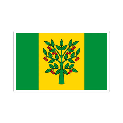 POL gmina Wisniew flag (Poland) STICKER Vinyl Kiss-Cut Decal 2 Inch White - The Sticker Space