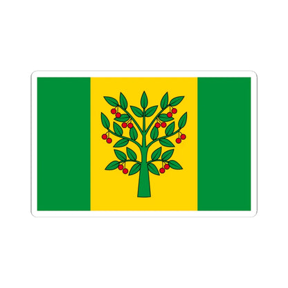 POL gmina Wisniew flag (Poland) STICKER Vinyl Kiss-Cut Decal 3 Inch White - The Sticker Space