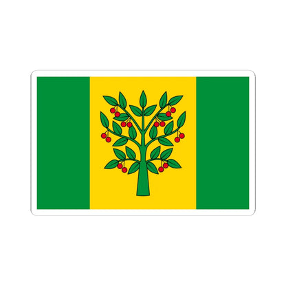 POL gmina Wisniew flag (Poland) STICKER Vinyl Kiss-Cut Decal 4 Inch White - The Sticker Space