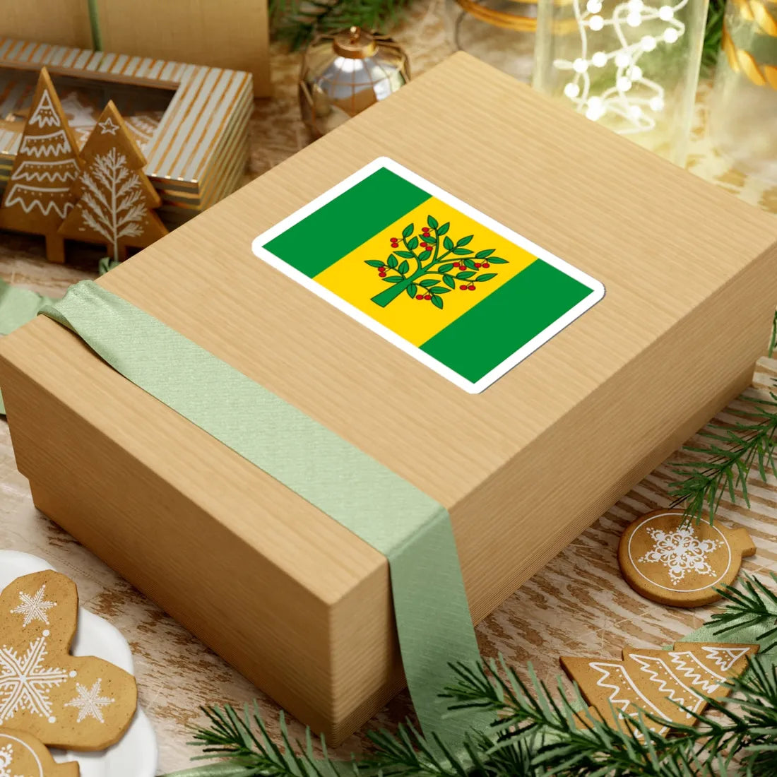 POL gmina Wisniew flag (Poland) STICKER Vinyl Kiss-Cut Decal - The Sticker Space