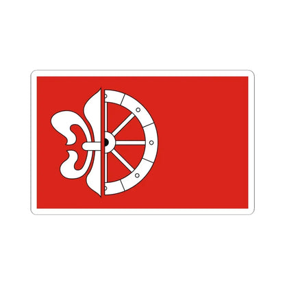 POL gmina Wola Mysłowska flag (Poland) STICKER Vinyl Kiss-Cut Decal 6 Inch White - The Sticker Space