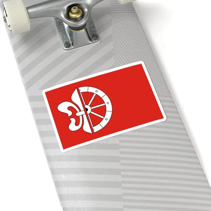 POL gmina Wola Mysłowska flag (Poland) STICKER Vinyl Kiss-Cut Decal - The Sticker Space