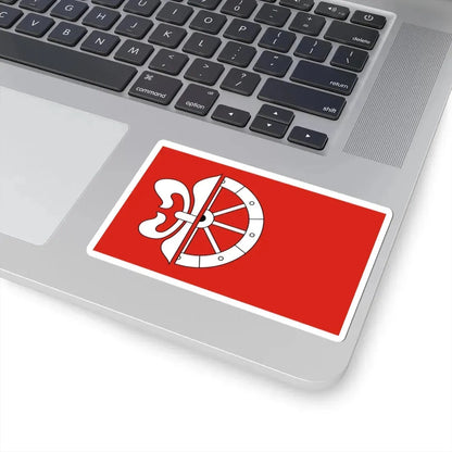 POL gmina Wola Mysłowska flag (Poland) STICKER Vinyl Kiss-Cut Decal - The Sticker Space
