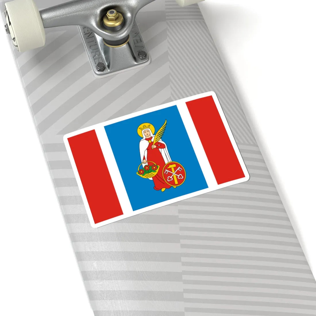 POL gmina Wolanow flag (Poland) STICKER Vinyl Kiss-Cut Decal - The Sticker Space