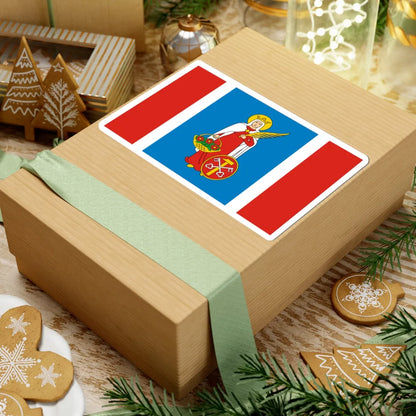 POL gmina Wolanow flag (Poland) STICKER Vinyl Kiss-Cut Decal - The Sticker Space