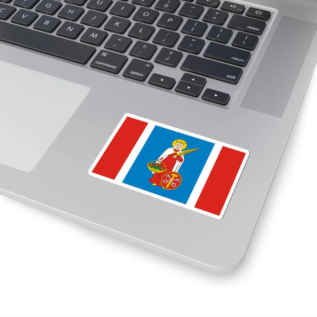 POL gmina Wolanow flag (Poland) STICKER Vinyl Kiss-Cut Decal - The Sticker Space