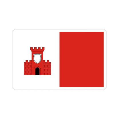 POL gmina Wysokie flag (Poland) STICKER Vinyl Kiss-Cut Decal 3 Inch White - The Sticker Space