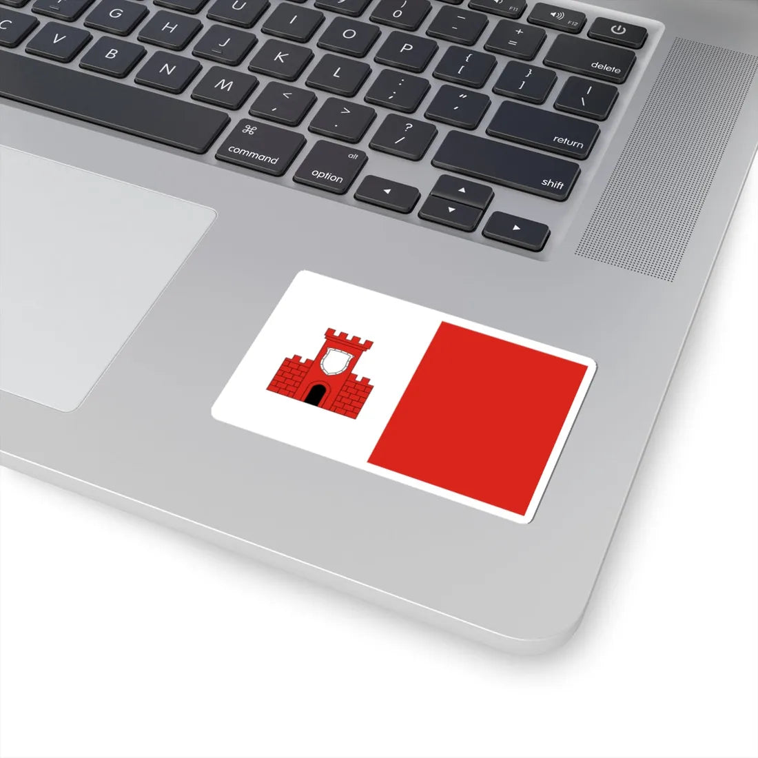 POL gmina Wysokie flag (Poland) STICKER Vinyl Kiss-Cut Decal - The Sticker Space